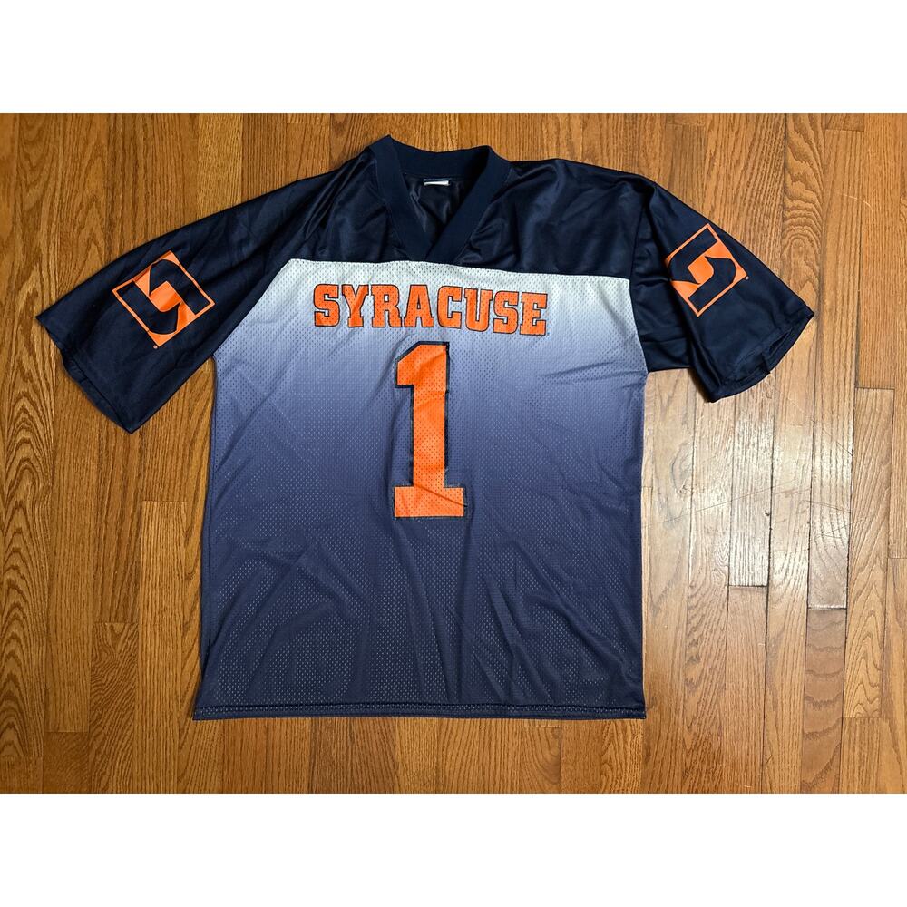 Vintage Syracuse Orange Football Jersey Champs Sports Navy Gradient Mesh Size XL
